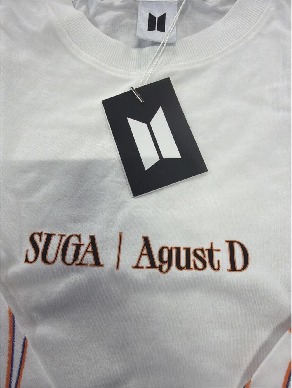 Brand New BTS Suga Agust D D-Day Tour Long Sleeve T-Shirt (White) Xl